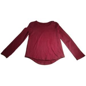 Cat & Jack Unisex Toddler Burgundy Tee Size 4T Long Sleeves Eco-Fashion